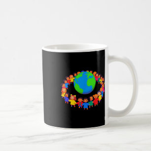 Unity Around The World – Kids Holding Hands Glol P Coffee Mug