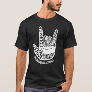 Unity Day 2022 Anti Bullying Love Sign End Bullyin T-Shirt