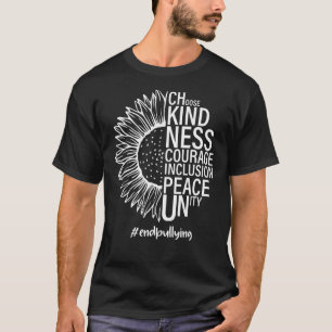 Unity Day 2022 Half Sunflower and Choose Kindness T-Shirt