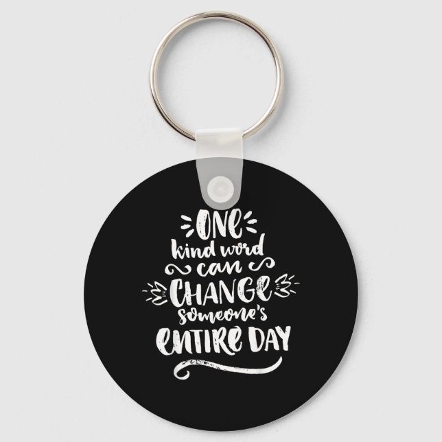 UNITY DAY Orange Anti Bullying Gift And Be kind Key Ring (Front)