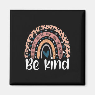 Unity Day Orange Anti Bullying Leopard Women Kids Magnet