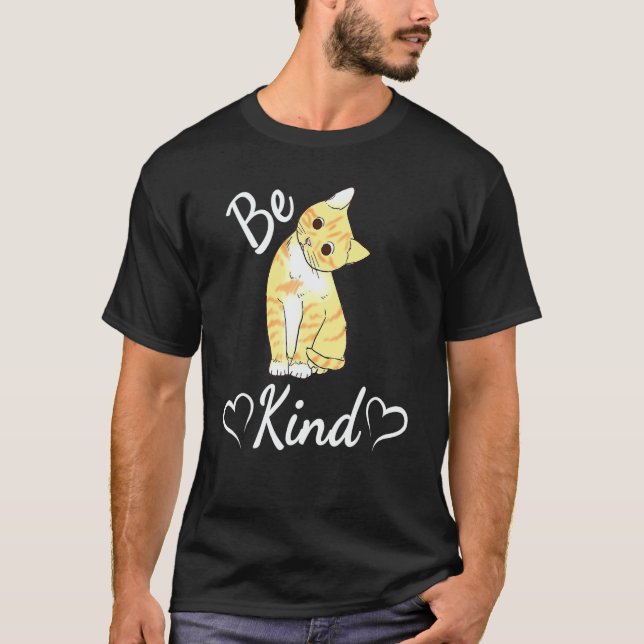 Unity Day Orange Cat Anti Bullying Be Kind T-Shirt (Front)