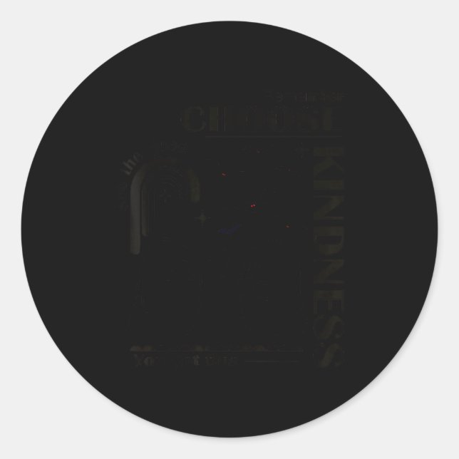 Unity Day Orange Halloween Boo Ghost Choose Kindne Classic Round Sticker (Front)