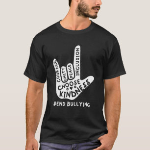 Unity Day Orange Kids 2022 Anti Bullying Love Sign T-Shirt