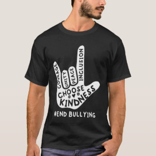 Unity Day Orange Kids 2022 Anti Bullying Love Sign T-Shirt