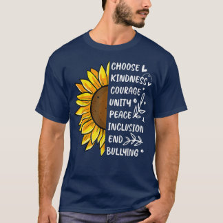 Unity Day Orange Kids 2022 Anti Bullying Sunflower T-Shirt
