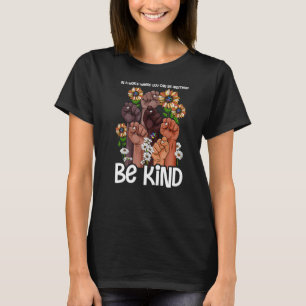 Unity Day Orange Kids Be Kind Women Be Kind ASL T-Shirt