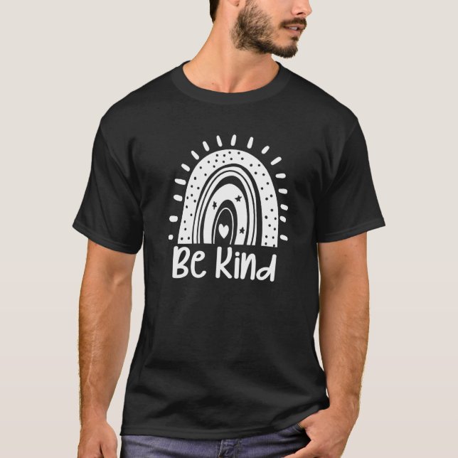 Unity Day Orange  Rainbow Be Kind Anti Bullying T-Shirt (Front)