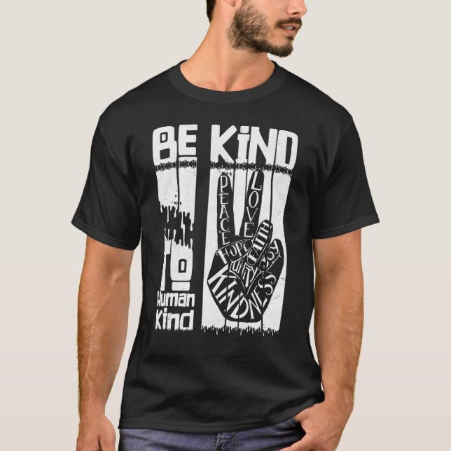Unity Day Orange Tee  And Be Kind To Humankind (Front)