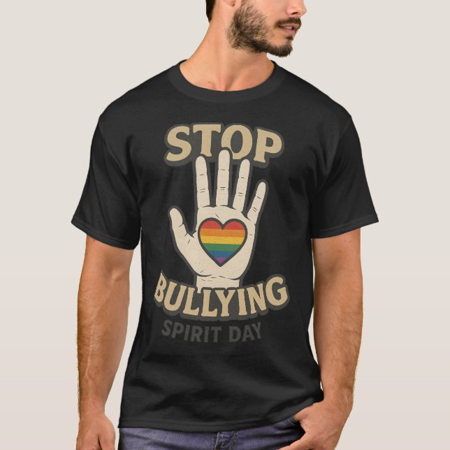 Unity Day Purple Anti Bullying Stop Bullying Spiri T-Shirt (Front)