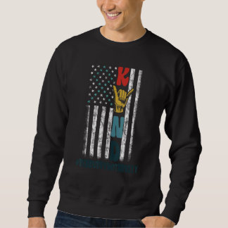 Unity Day USA American flag Be Kind Anti Bullying Sweatshirt