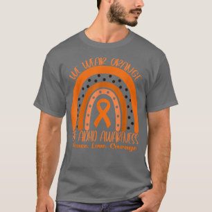 Unity Day We Wear Orange ADHD Awareness Peace Love T-Shirt