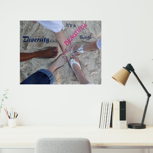 Unity! Ethnic Diversity Rum Point Cayman Islands Poster (Creator Uploaded)