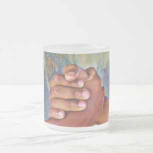 Unity & Hope_ Frosted Glass Coffee Mug