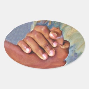 Unity & Hope_ Oval Sticker