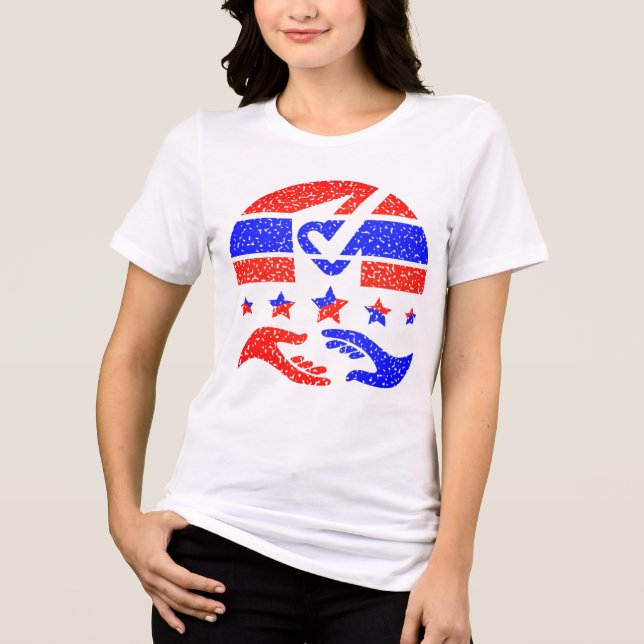 Unity in Action - A Beacon of Partnership Tri-Blend Shirt (Front)