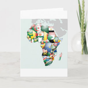 Unity in Diversity: Africa's Flags Collection Card