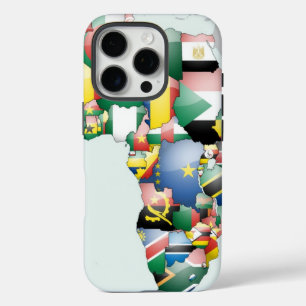 Unity in Diversity: Africa's Flags Collection iPhone 16 Pro Case