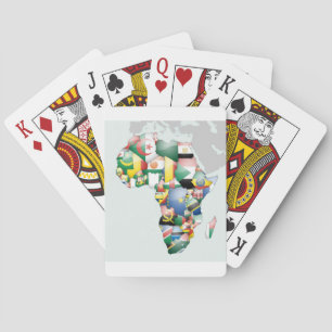 Unity in Diversity: Africa's Flags Collection Playing Cards