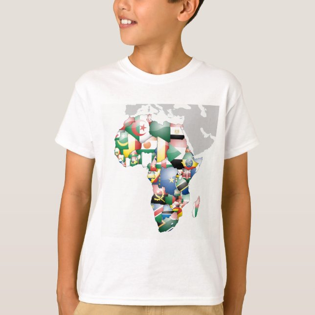 Unity in Diversity: Africa's Flags Collection T-Shirt (Front)