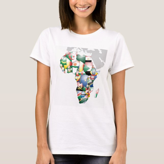 Unity in Diversity: Africa's Flags Collection T-Shirt (Front)