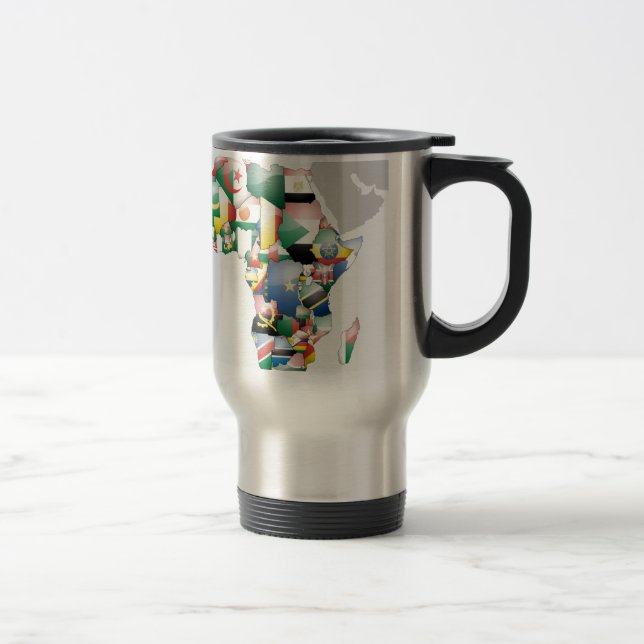Unity in Diversity: Africa's Flags Collection Travel Mug (Right)