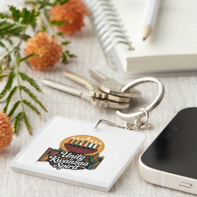 Unity in Kwanzaa Spirit Key Ring (Front Right)