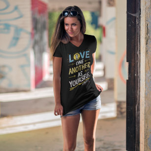 Unity in Love: Drawing of Love One Another As Your T-Shirt