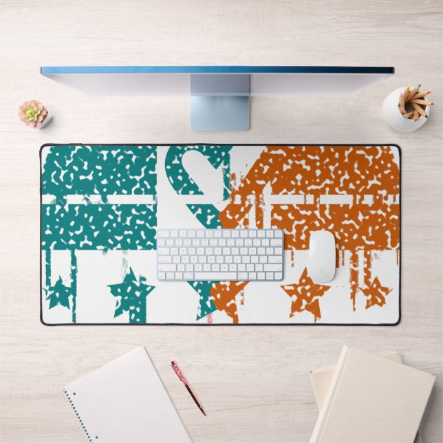 Unity in Motion - Drips of Democracy Desk Mat (Office 1)