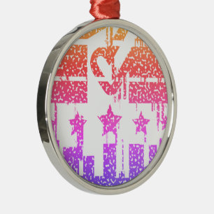 Unity in Motion - Drips of Democracy Metal Tree Decoration