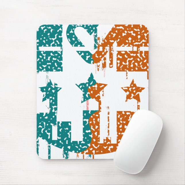 Unity in Motion - Drips of Democracy Mouse Mat (With Mouse)