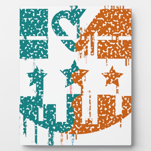 Unity in Motion - Drips of Democracy Plaque (Front)