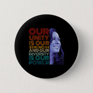 Unity Is Our Strength Diversity Is Our Power Kamal 6 Cm Round Badge