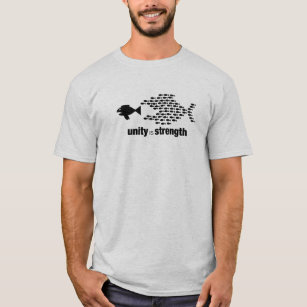 Unity is Strength  grey T Shirt for Men