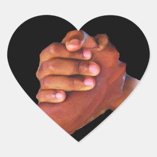 Unity & Love,Hand In Hand_ Heart Sticker
