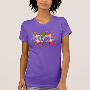"Unity" Mandala Red Yellow White Green Design T-Shirt
