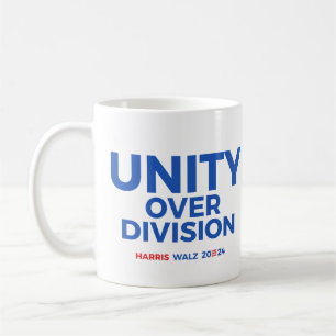 Unity over Division - Harris Walz 2024 Coffee Mug