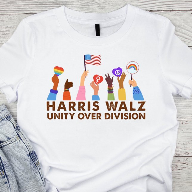 Unity Over Division Harris Walz T-Shirt (Creator Uploaded)