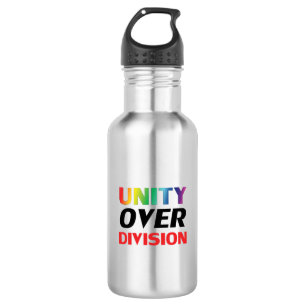 Unity over Division - pride lgbtq lgbt 532 Ml Water Bottle
