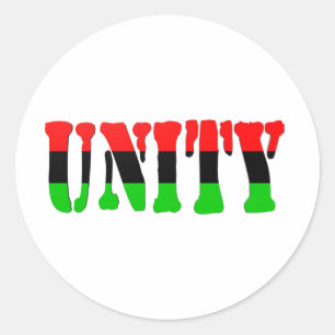 Unity Pan-African Flag Classic Round Sticker