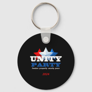 Unity Party 2024 Trump President  Key Ring