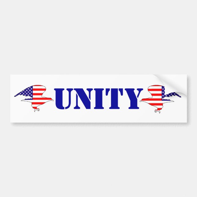 UNITY PARTY big tent freedom group eagle flags Bumper Sticker (Front)
