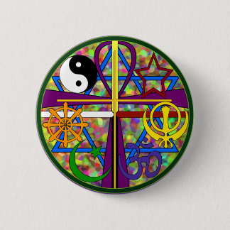 Unity Spiritual Symbols 6 Cm Round Badge