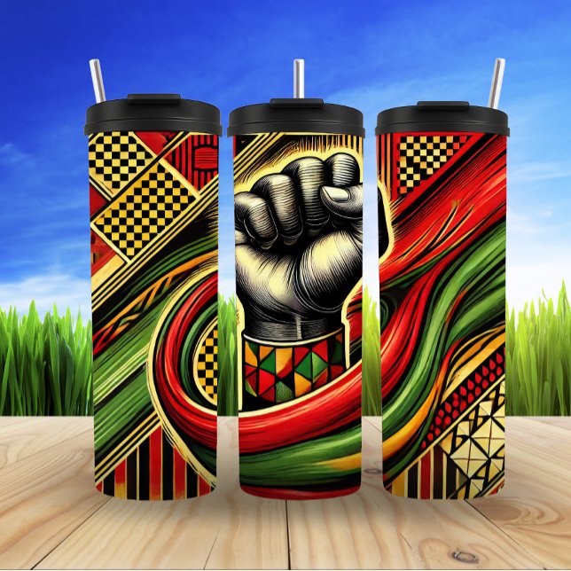 Unity Strength Empowerment Through Bold Art Thermal Tumbler (Creator Uploaded)