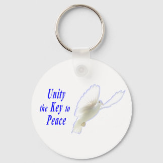 Unity the Key to Peace Key Chain