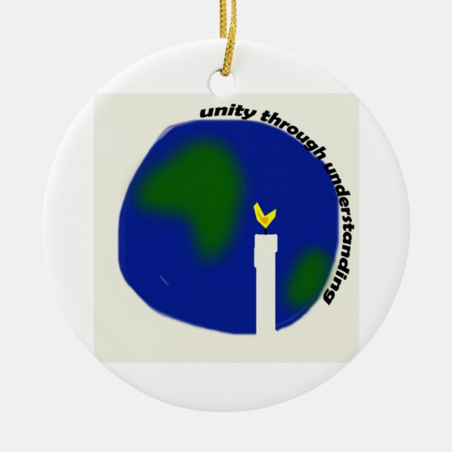 Unity Through Understanding Ceramic Tree Decoration (Front)