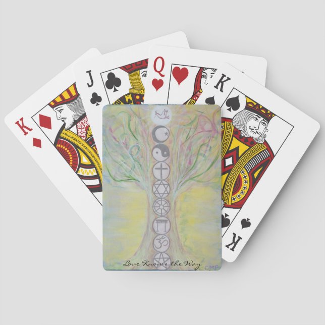 Unity Tree Playing Cards - Love Knows the Way (Back)