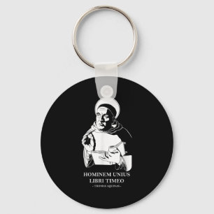 Unius Libri Philosopher Thomas Aquinas Quote Key Ring