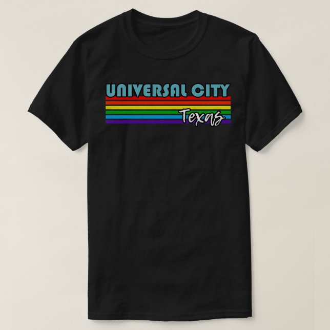 Universal City Texas Pride Universal City LGBT Gif T-Shirt (Design Front)
