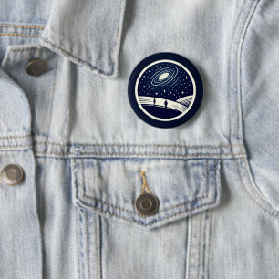 Universal Contemplation - Minimalist Design 6 Cm Round Badge